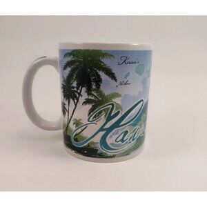 ABC Hawaii Island Waves Ceramic Coffee Mug Tea Cup Tropical Vacation Getaway